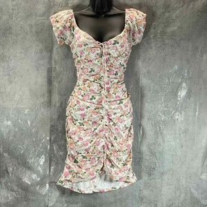 Guess Lovely Roses Medium White Comb Ingrid Dress, Large